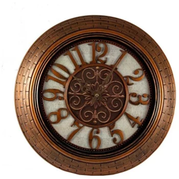 Часы настенные Русские подарки 222301 коричневые, 51 см